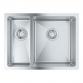 Grohe K700U k�kkenvask i rustfrit st�l m/skyllesk�l