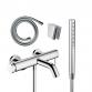 hansgrohe Tecturis komplet badekararmatur m/Eco slim h�ndbruser - Krom