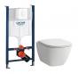 Laufen Lua RIMless toiletpakke inkl. s�de m/soft-close, cisterne og hvid betjening