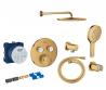 Grohe SmartControl komplet brusesystem m/Rainshower 310 og SmartActive til indbygning - B�rstet Cool Sunrise