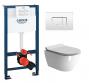 GSI Pura kompakt RIMless toiletpakke inkl. s�de m/soft-close, mellem cisterne og hvid betjening