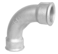 GF Galvaniseret lang b�jning - Muffe/Muffe - 1/2