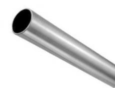 Lige rustfrit r�r 6 m