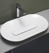 Hafa Edge 70 oval fritstående bowlevask - Uden overløb