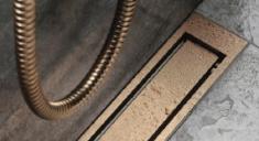 Unidrain Highline ramme - B&oslash;rstet kobber 900/10