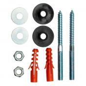 Montagebeslag til v&aelig;gh&aelig;ngt badvask