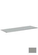 Hafa Edge 1600 bordplade m/hul til højre - Lysegrå Hafa Edge 1600 bordplade m/hul til højre - Lysegrå