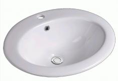 Lavabo Gino porcel�nsvask t/nedf�ldning - Hvid