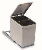 Affaldssystem m/2 stk 7,5 L spande - Gr�