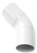 Plastmo bøjning 60 grader - 75 mm - Hvid plast