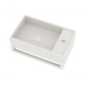 Ideavit Solidcube 50 h�ndvask m/h�ndkl�deholder t/v�g - 1 hanehul