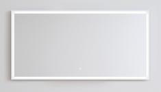 Copenhagen Bath Fanø 140 spejl m/lys, touch og anti-dug - Mat hvid