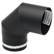 Metalbestos 100 mm 90� kn�r�r u/ renseklap med smig og keramisk pakning