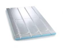 Nordic gulvvarmeplade m/ vendespor og alu t/ 12 mm r&oslash;r - h&oslash;jde 16 mm