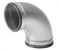 Lindab b&oslash;jning 90 grader 125mm