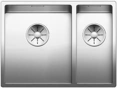 Blanco Calron 340/180-IF/N k�kkenvask - Venstrevendt - Rustfrit st�l