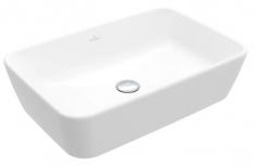 V&B Architectura 60 square fritst�ende bowlevask - Med overl�b