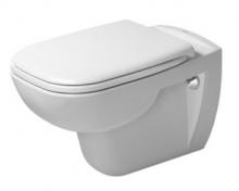 Duravit D-Code v�gh�ngt toilet m/RIMless og s�de m/softclose