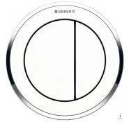 Geberit Omega10 Remote trykknap til pladev�g - Hvid/krom
