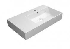 GSI Kube X 80 asymmetrisk h�ndvask t/v�g - ExtraGlaze