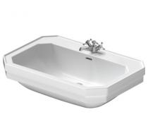 Duravit 1930 80 h�ndvask t/v�g - 1/3 hanehuller - Wondergliss