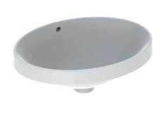 Geberit Variform 55 oval h�ndvask t/nedf�ldning - Med overl�b