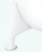 If&ouml; Bens&aelig;t bk-pro. Hvid plast. Til bkff fritst&aring;ende badekar