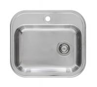 Juvel BK480 k�kkenvask med bagkant og hanehul - Planlimning