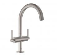 Grohe Atrio New h�ndvaskarmatur m/ pop-up bundventil - Supersteel