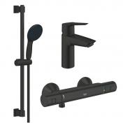 Grohe Start Eco komplet pakke til badev�relset - Mat sort