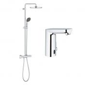 Grohe Eurosmart Cosmopolitan E & Vitalio Start pakke til badev�relset