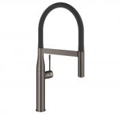Grohe Essence New k�kkenarmatur m/profi-bruser - Poleret hard graphite