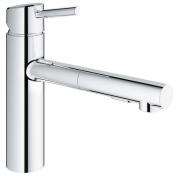 Grohe Concetto k�kkenarmatur m/udtr�k og svingtud - Krom