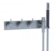 Vola 5474R-16 Termostat m/omskifter og h�ndbruser - Krom