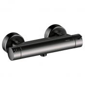 Damixa Iris brusearmatur m/termostat - B�rstet grafitgr�