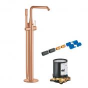 Grohe Essence komplet fritst�ende badekararmatur - B�rstet Warm Sunset