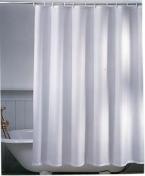 Badeforhæng Unicolor 120 x 200 cm - Hvid