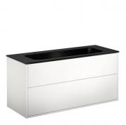 Gustavsberg Artic 120 m�bels�t m/sort dobbeltvask - Hvid