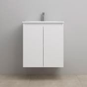 Sanibell Online 61 møbelsæt m/grebsfri låger - Mat hvid