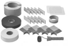 Duravit tætningssæt til monteringi gulvhøjde til Durasolid Duravit tætningssæt til monteringi gulvhøjde til Durasolid