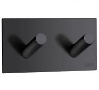 Beslagsboden firkantet selvkl�bende dobbeltkrog - Mat sort