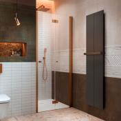 Strømberg Noma 180 nichefoldedør 800mm - Højre - Børstet kobber