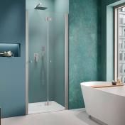 Strømberg Noma 180 nichefoldedør 800mm - Højre - Steel