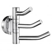 Smedbo Home svingbar h�ndkl�dekrog - Trippelkrog - Krom