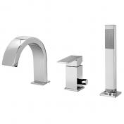 Str�mberg Ligro firkantet armatur t/kar - Krom