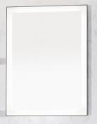 Cassøe Pisa spejl med LEDlys og sort ramme - 60x80 (vendbart)