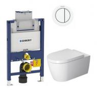 Duravit Me by Starck Rimless m/wondergliss inkl. lav cisterne, hvid betjening og s�de m/soft-close