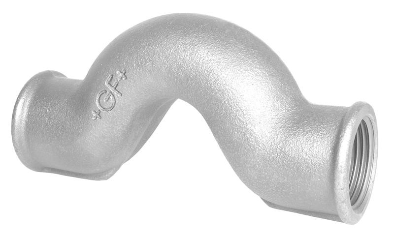 GF Galvaniseret overb&oslash;jning - Muffe/Muffe - 1/2"