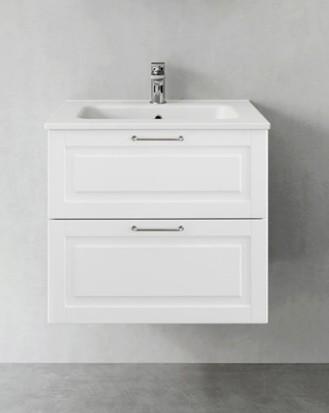 Hafa Grace 60 møbelsæt m/vask - Mat hvid ramme Hafa Grace 60 møbelsæt m/vask - Mat hvid ramme