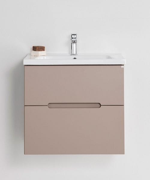 Hafa Clay 60 møbelsæt m/2 skuffer og On verge vask - Mørk beige Hafa Clay 60 møbelsæt m/2 skuffer og On verge vask - Mørk beige